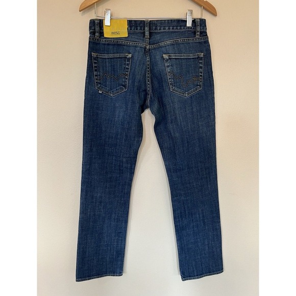 Men's WESC 366 Rinse Stretch Slim Cotton 5-Pocket Blue Jeans Sz 29 Selvedge - Picture 2 of 12
